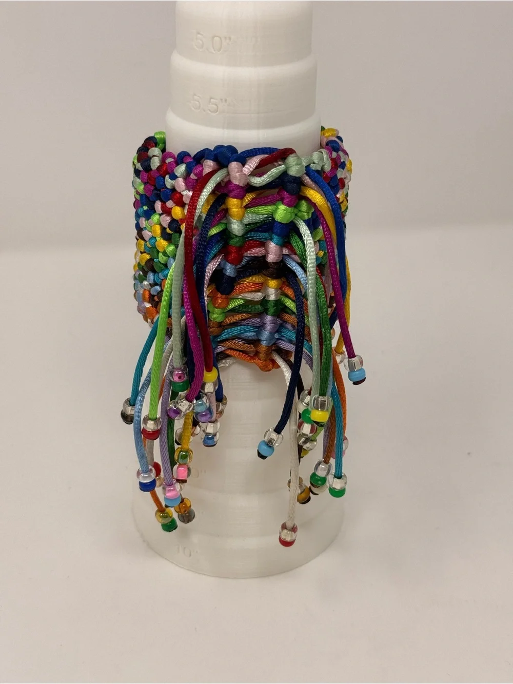 Multicolor Beaded Bracelet - Pack of Adjustable String Bands - Picture 1 of 9
